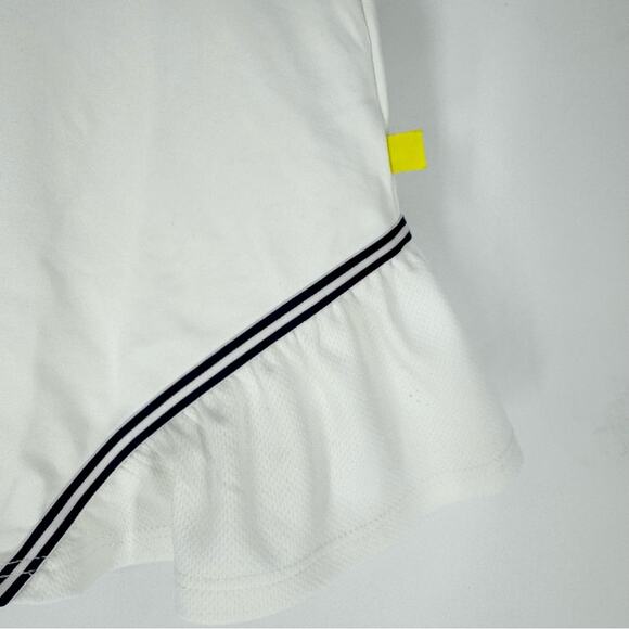 L’Oeuf Poché Baseline Tennis Top and Skort Matching Set White with Navy Trim Sm - Picture 11 of 15